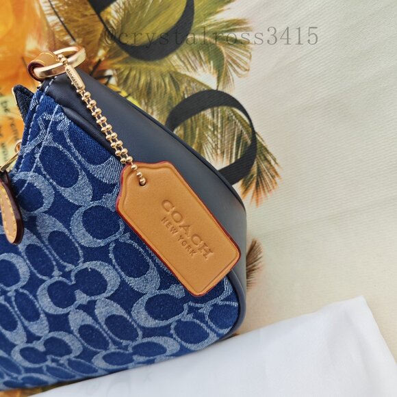 Coach Teri Crossbody Bag Denim Blue - Picture 6 of 11